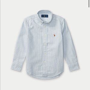 Boy’s Easter Striped Cotton Oxford Shirt